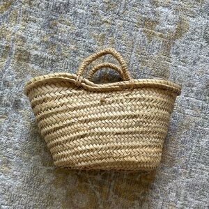 Woven Straw Tote Bag